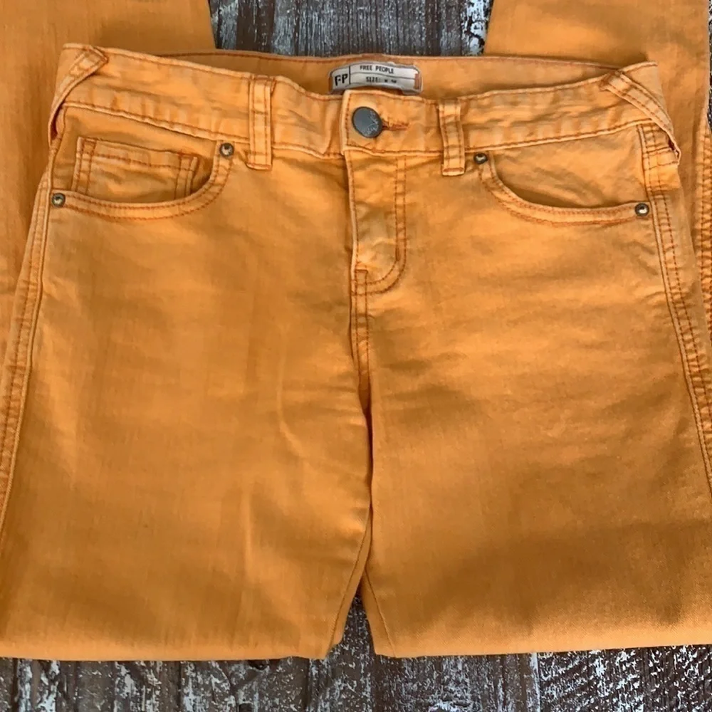 Free People Golden Yellow Jeans - Picture 4 of 6